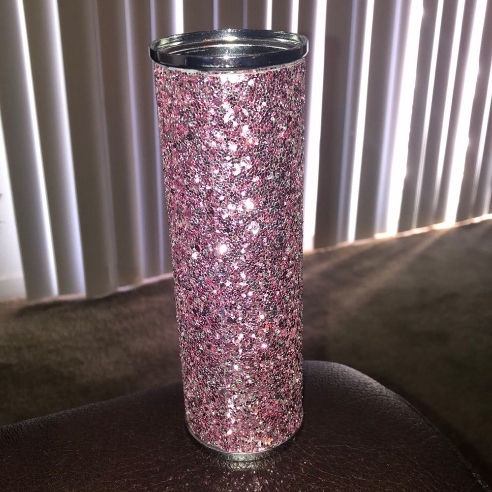 Sparkly Glitter Pink Bath and Body Works Body Mist Holder